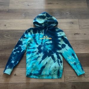 huf worldwide tye die hoodie